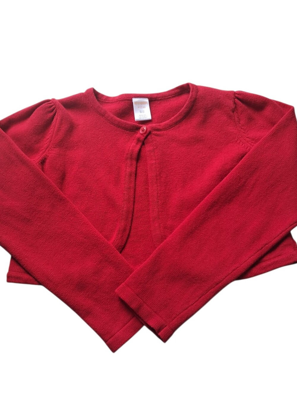 Gymboree Bright Red Girls' Cropped Cardigan Size M (7-8)